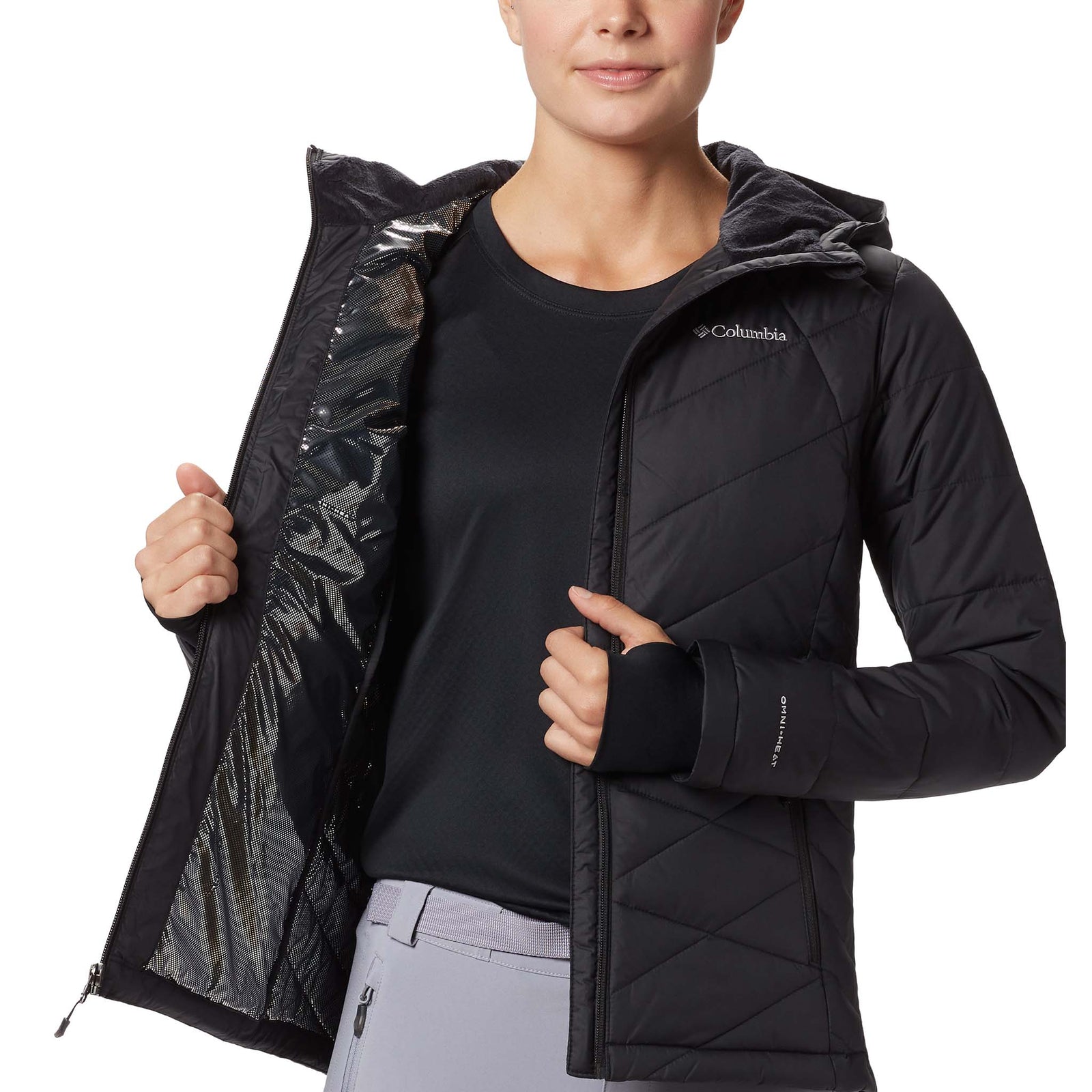 Columbia Columbia Heavenly Hooded Jacket manteau d'hiver avec capuchon pour femme