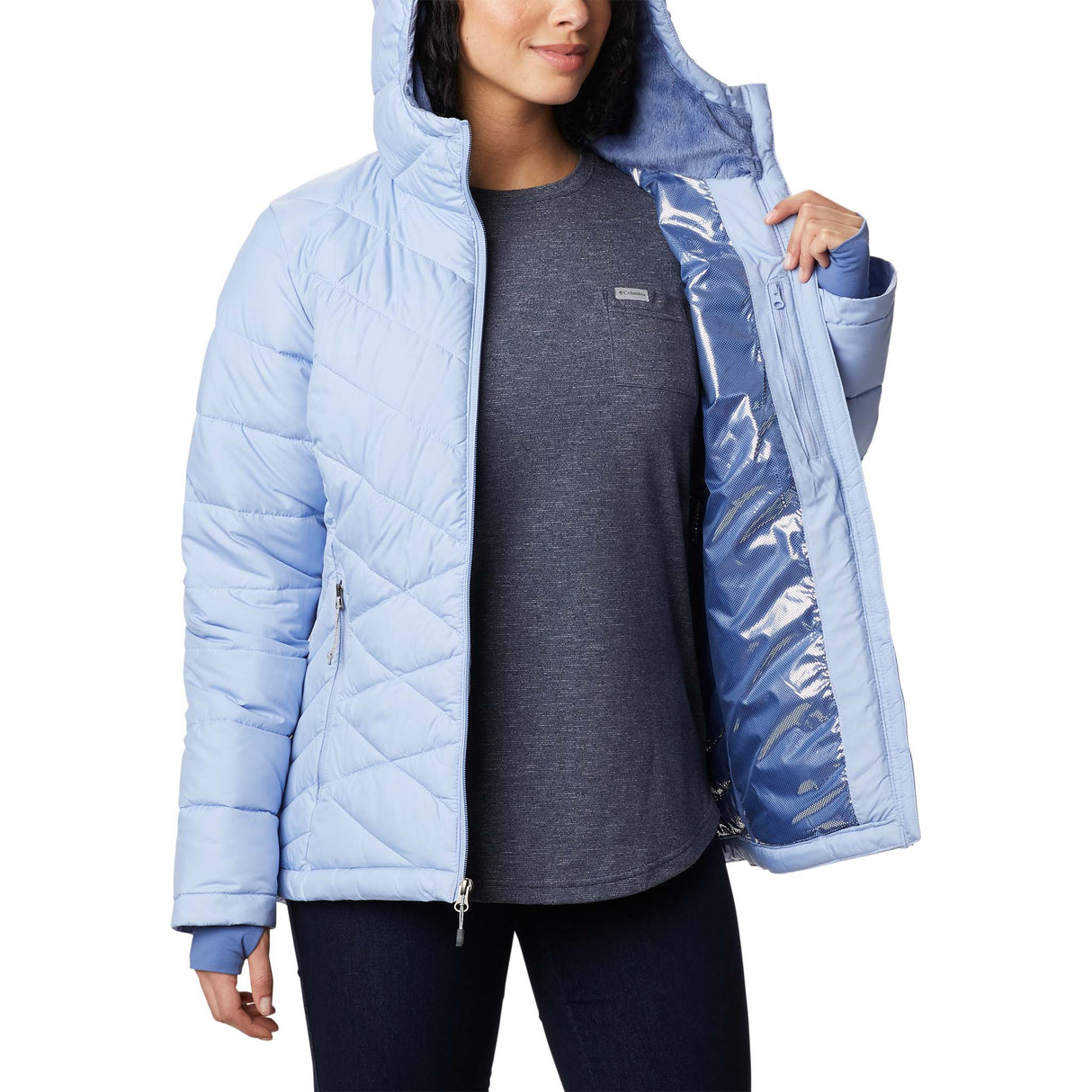 Columbia Columbia Heavenly Hooded Jacket manteau d'hiver avec capuchon pour femme
