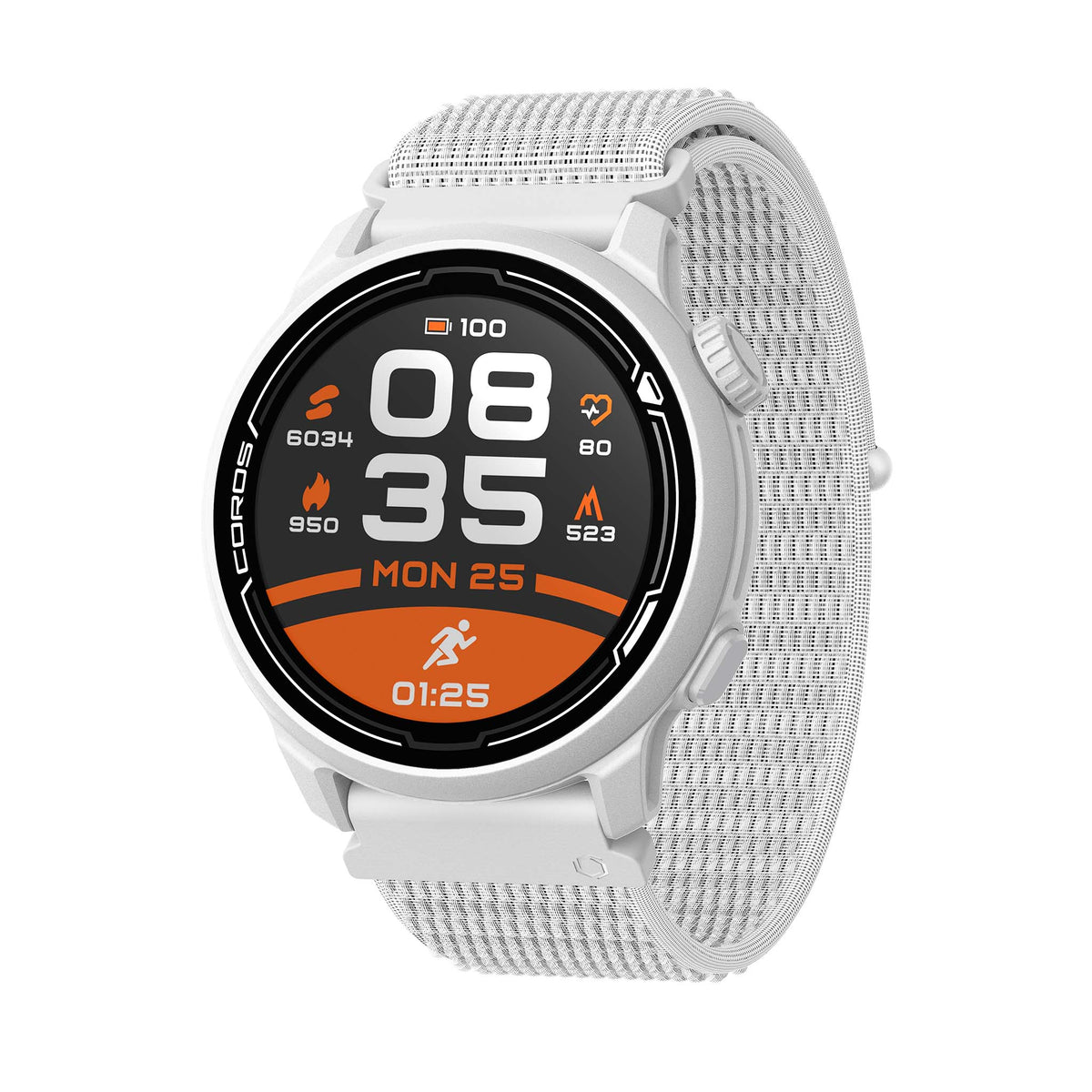 COROS Pace 2 Premium montre GPS multisport blanc bracelet nylon
