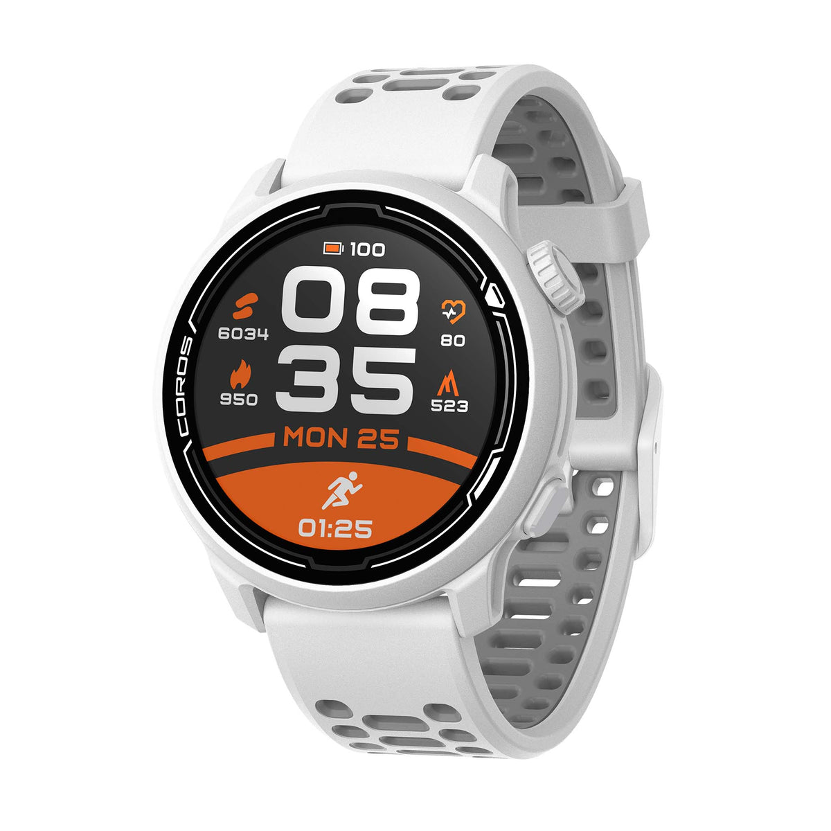 COROS Pace 2 Premium montre GPS multisport blanc bracelet silicone