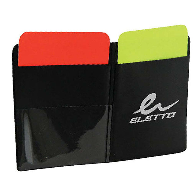 Eletto cartons rouge et jaune d'arbitre de soccer