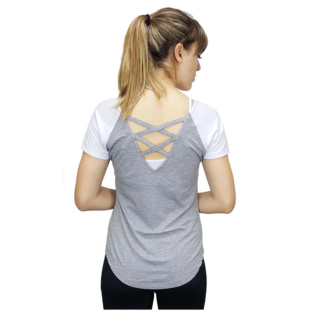 Elle Sport women short sleeve t-shirt grey rv