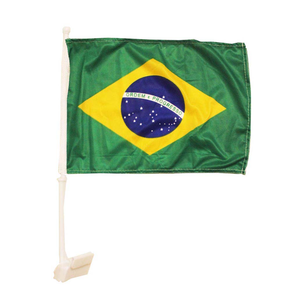 Drapeau d'automobile Brésil Coupe du Monde 2018 de soccer