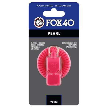 Fox 40 Sifflet d'arbitre avec attache Flex-Coil Fox 40 Pearl Safety