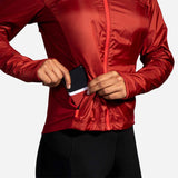 Brooks Fusion Hybrid Jacket manteau de course à pied femme poche