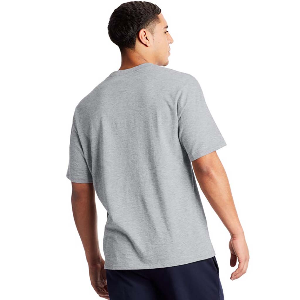 Champion Classic Jersey Block Logo T-shirts gris oxford dos