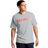 Champion Classic Jersey Block Logo T-shirts gris oxford