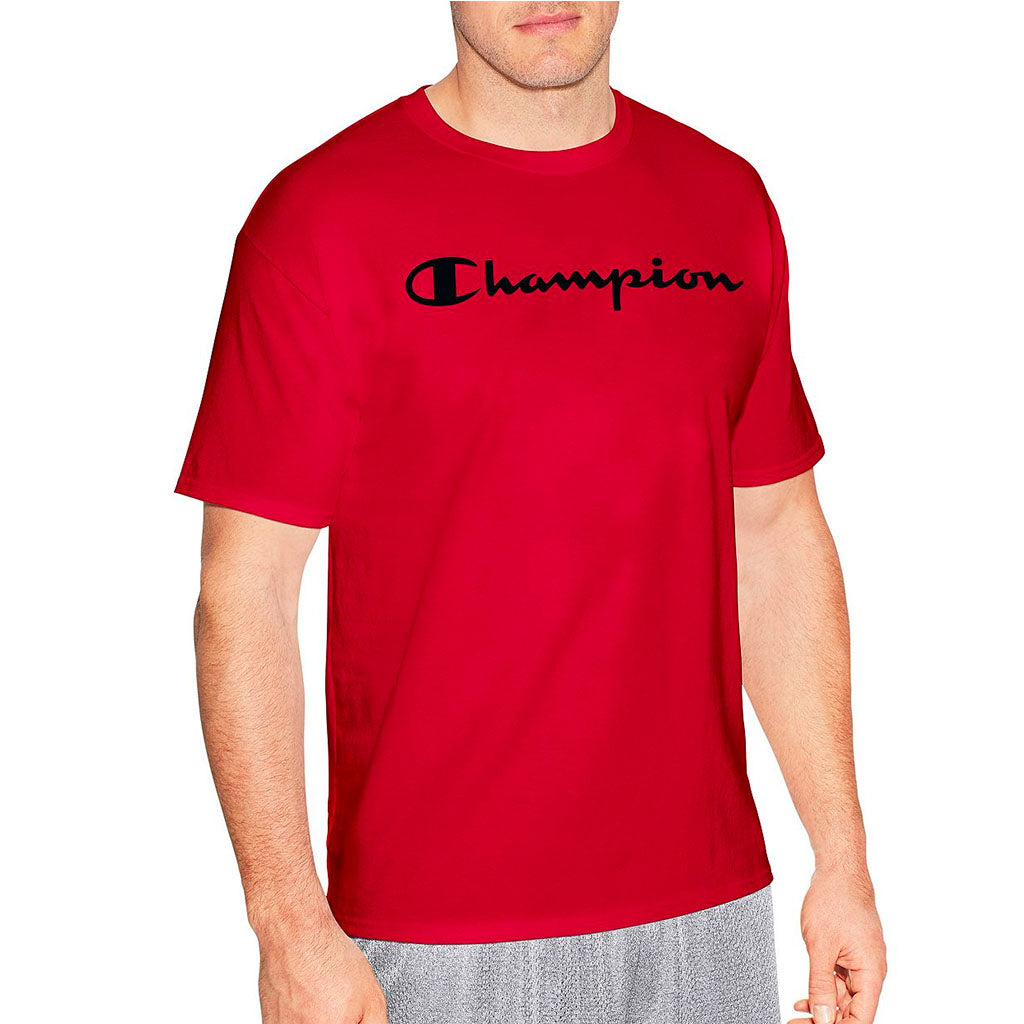 Champion T-shirt Logo pour homme rouge