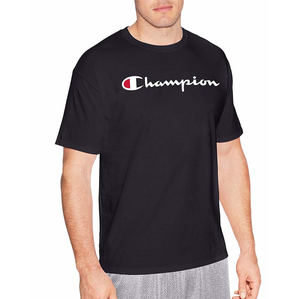 Champion T-shirt Logo pour homme noir