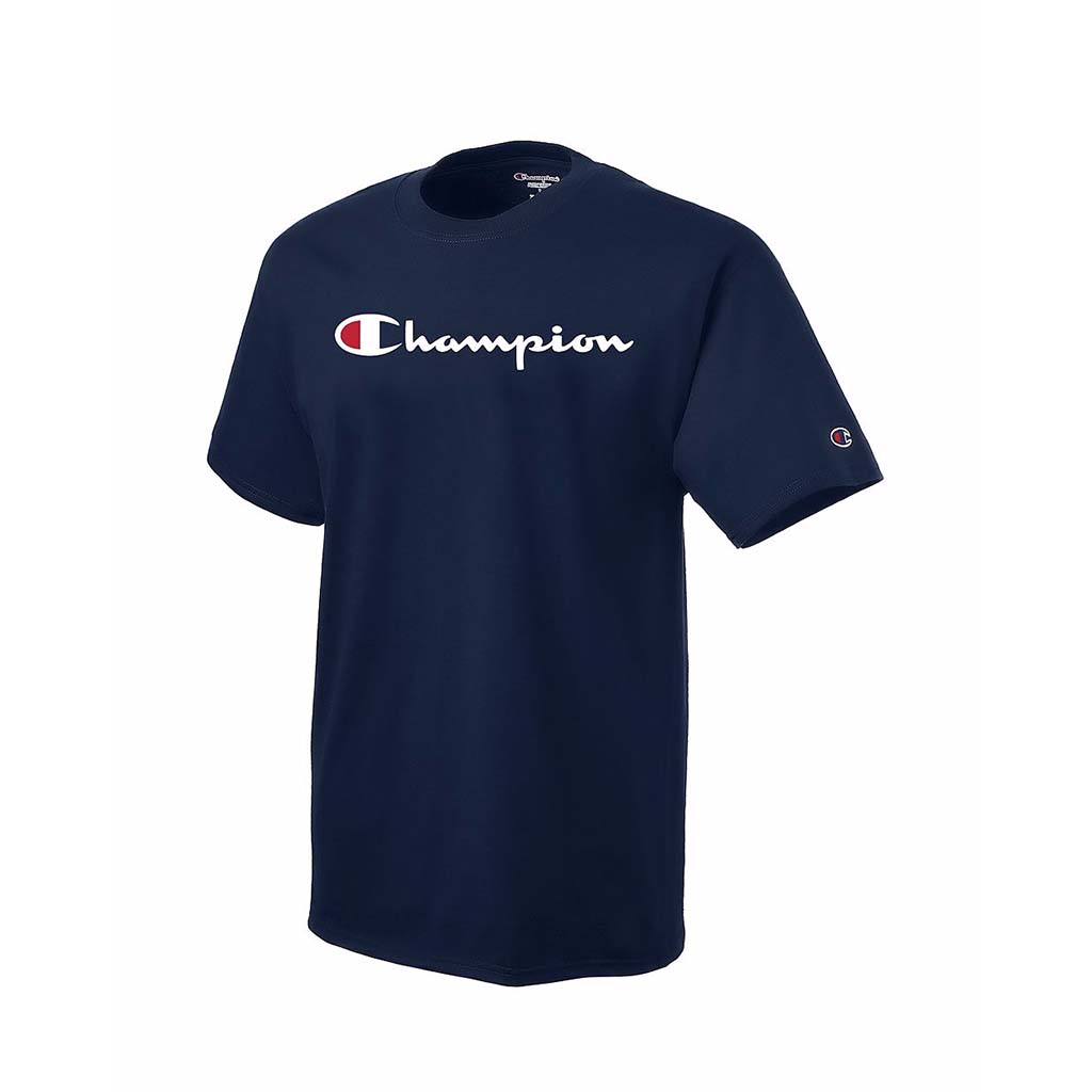 Champion T-shirt Logo pour homme bleu marin