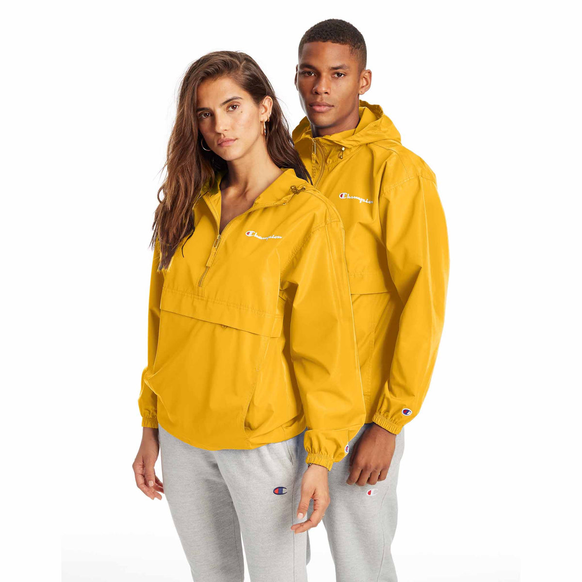 Champion Stadium Packable Jacket manteau de pluie à enfiler C gold unisexe