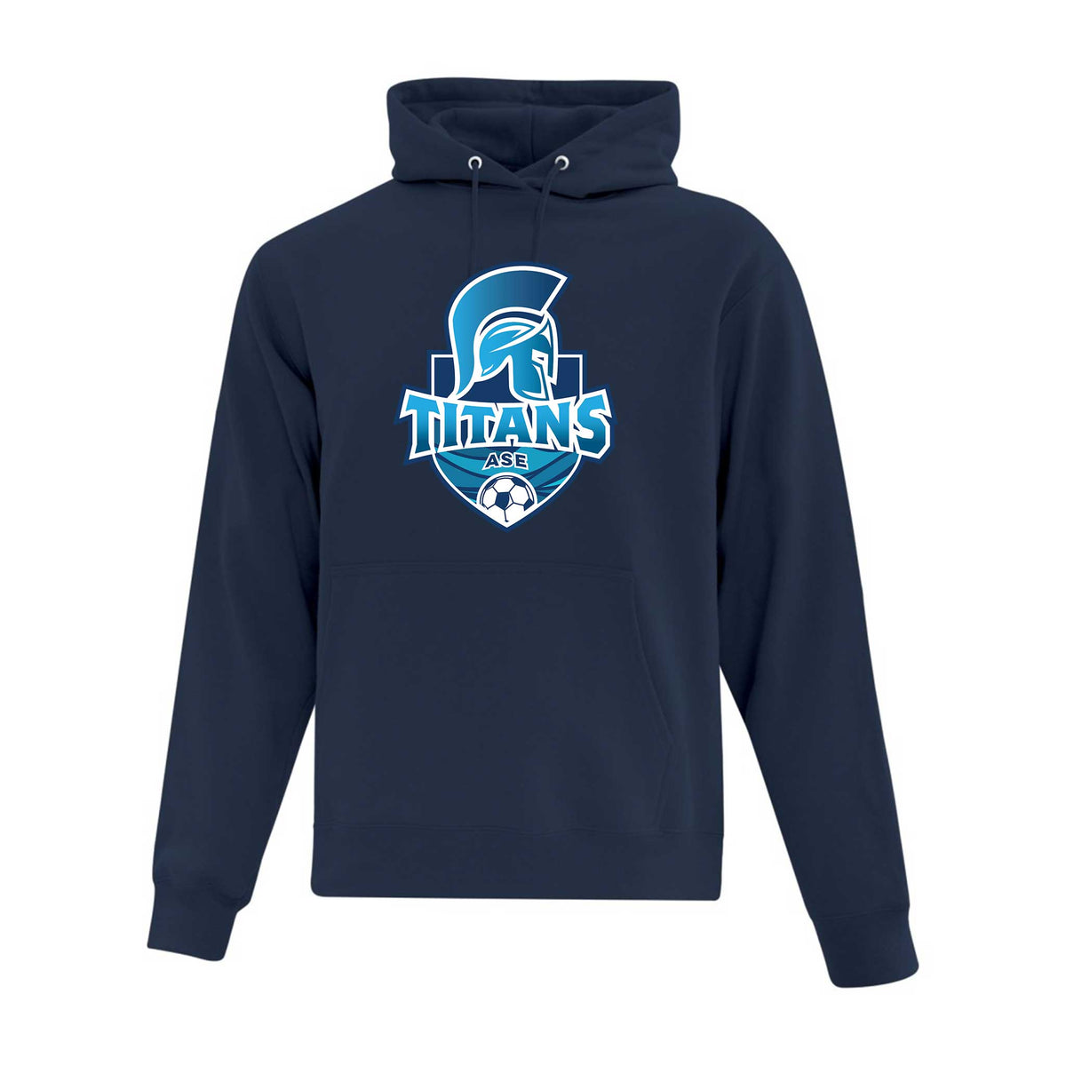 Sweatshirt à capuche Association de Soccer Escoumins Bleu Marine
