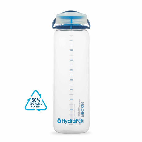 Hydrapak Recon 1L bouteille d'eau en plastique recyclé - Navy / Cyan