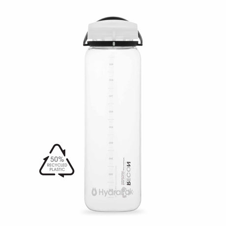 Hydrapak Recon 1L bouteille d'eau en plastique recyclé - Black / White