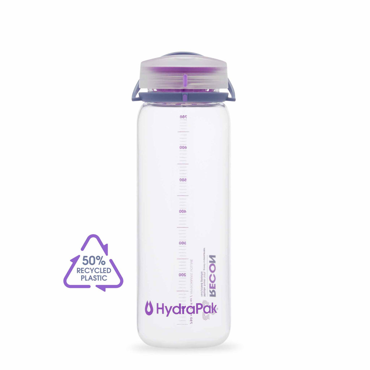 Hydrapak Recon 750ML bouteille d&#39;eau en plastique recyclé - Iris / Violet