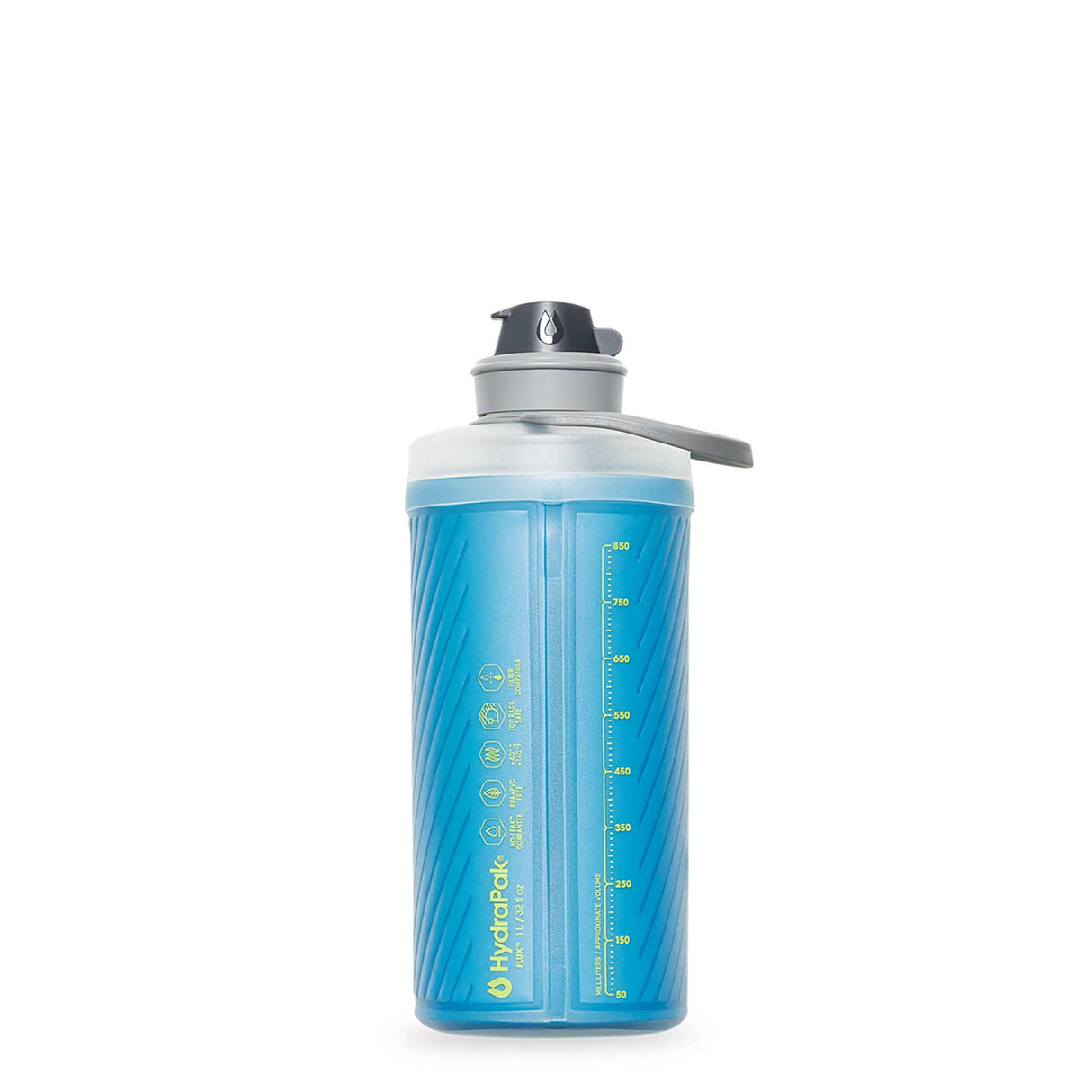Hydrapak bouteille d'hydratation réutilisable souple Flux 1 L dos- tahoe blue