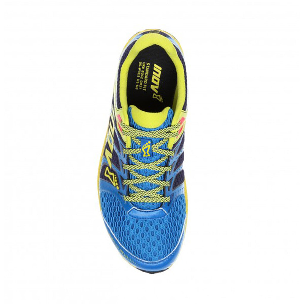 Inov-8 Roadclaw 275 chaussure de course a pied homme  bleu jaune uv