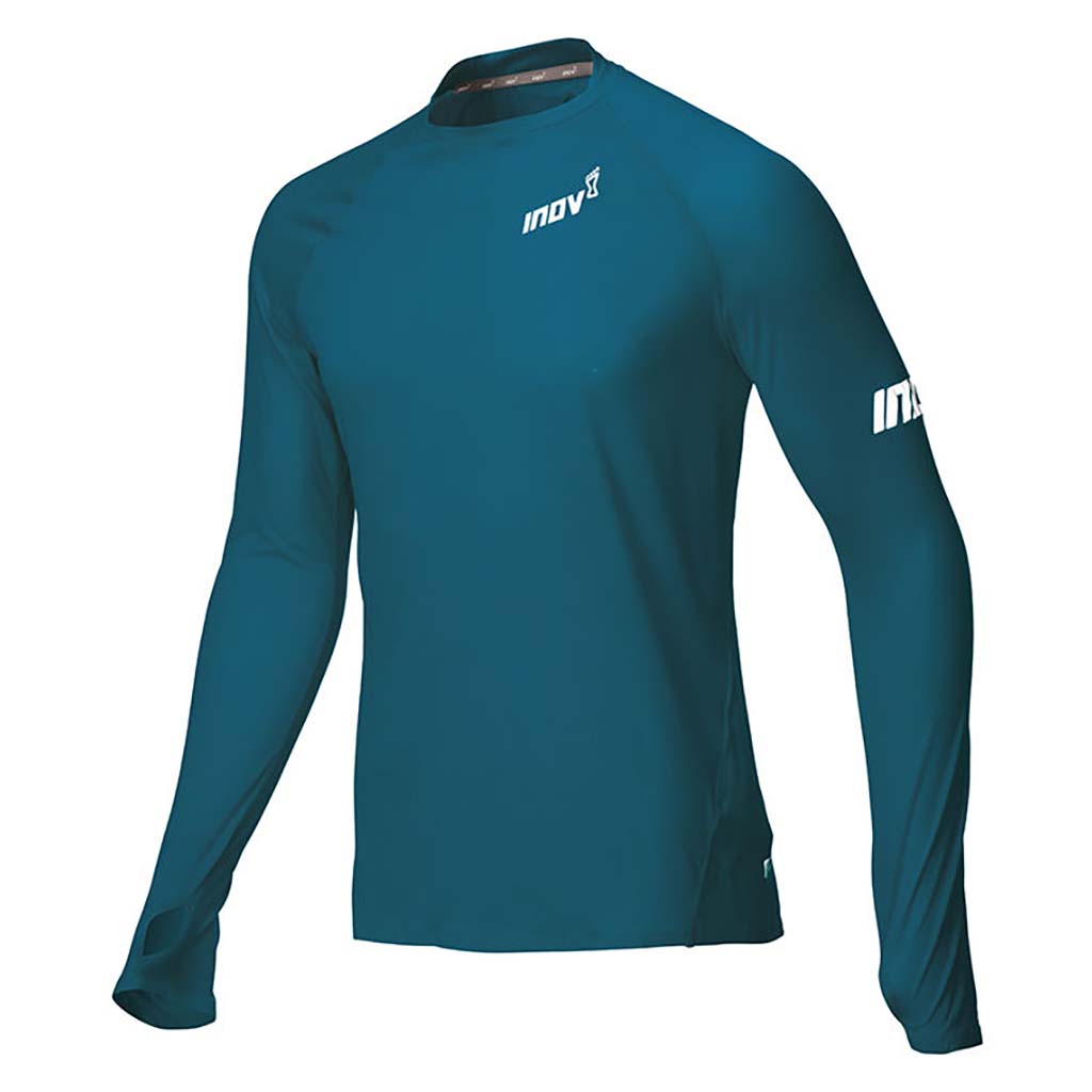 Inov-8 AT/C Base LS sous-vêtement manches longues course à pied homme bleu vert