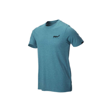 Inov-8 Tri-Blend T-shirt de course a pied manches courtes homme bleu vert