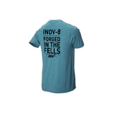 Inov-8 Tri-Blend T-shirt de course a pied manches courtes homme bleu vert dos