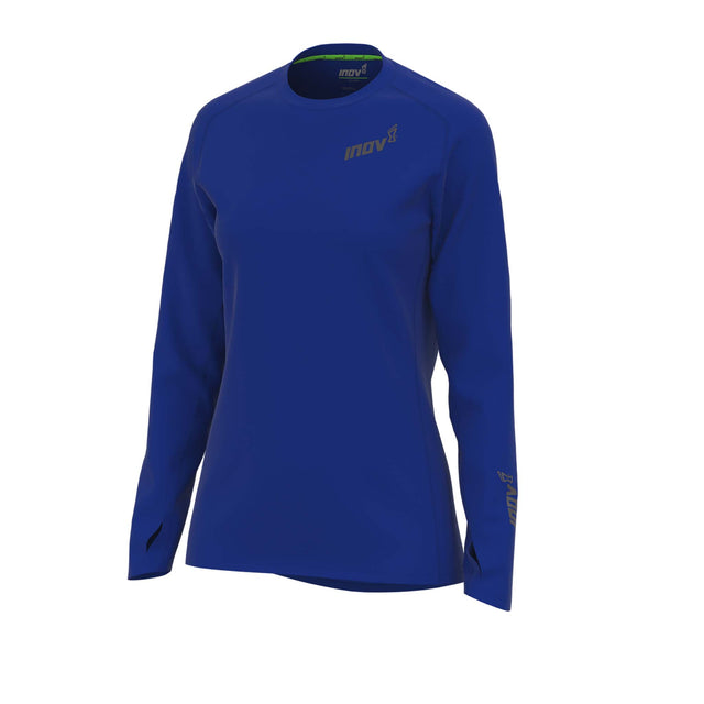 Inov-8 Base Elite LS chandail baselayer course a pied femme manches longues bleu