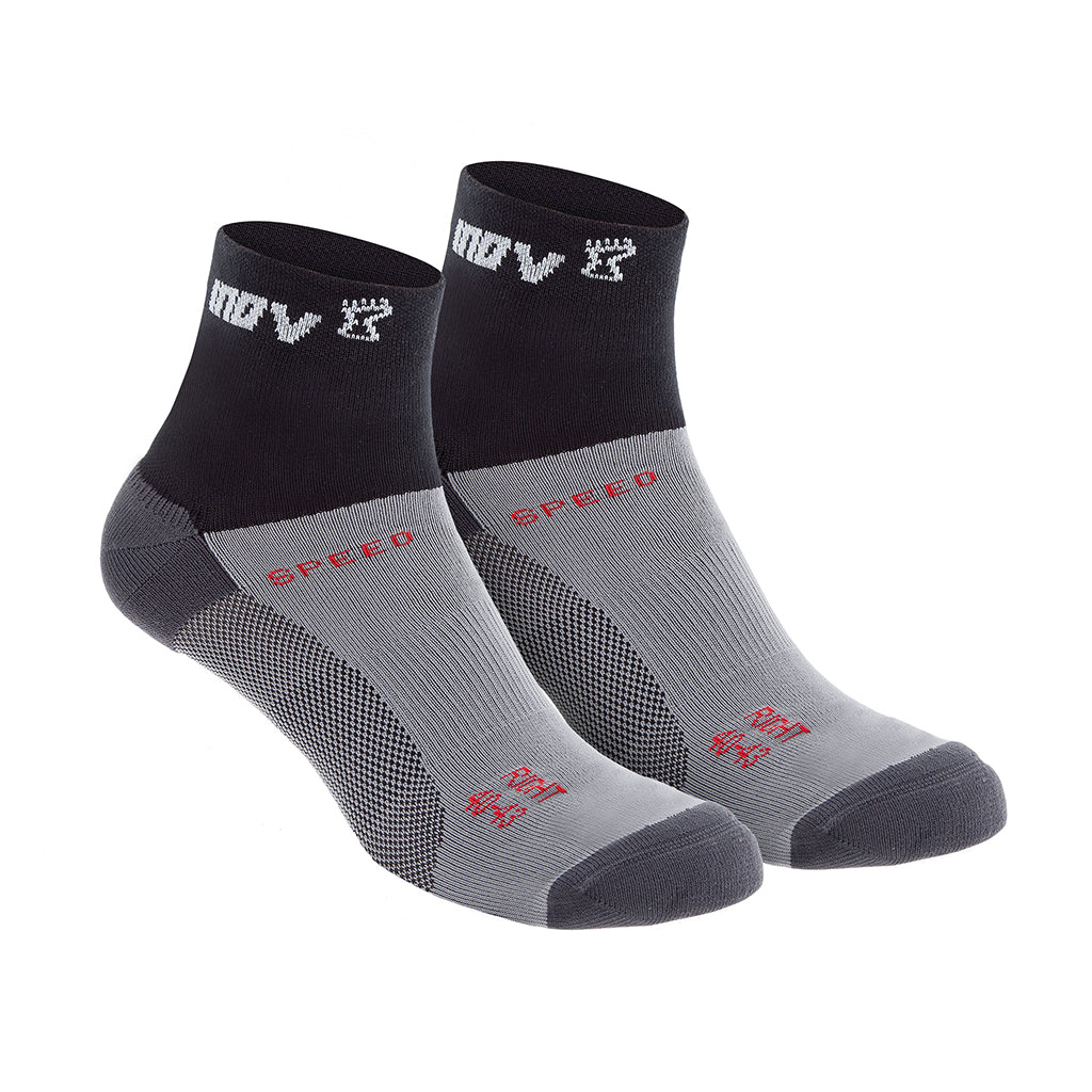 Bas de course a pied Inov-8 Speed Sock Mid Twin Pack noir