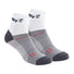 Bas de course a pied Inov-8 Speed Sock Mid Twin Pack blanc