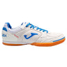 Chaussure de soccer interieur Joma Top Flex 2122 Futsal - Blanc / Bleu