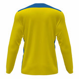 Joma Championship VI chandail de soccer à manches longues - Jaune / Bleu Royal - dos