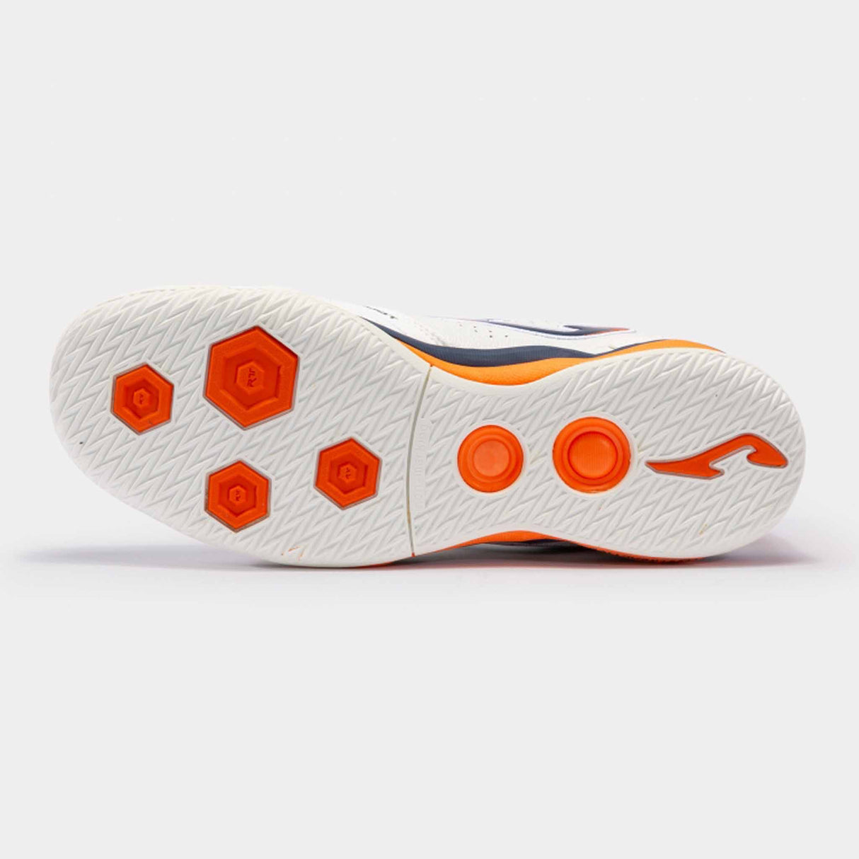 Chaussure de soccer interieur Joma FS Reactive Futsal - Blanc / Bleu Marine / Orange