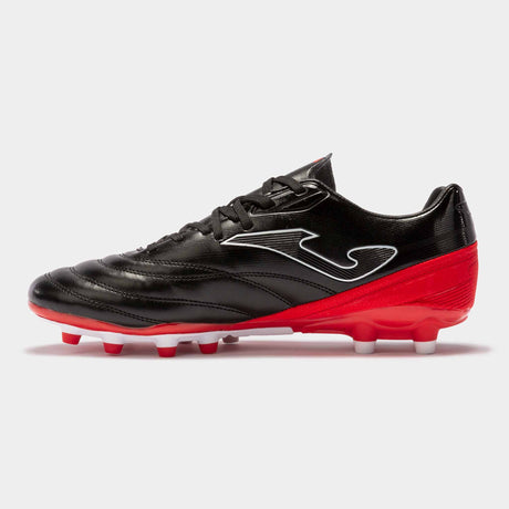 Joma Numero 10 chaussures de soccer à crampons adulte - Noir/Rouge lateral