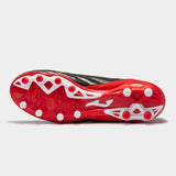 Joma Numero 10 chaussures de soccer à crampons adulte - Noir/Rouge semelle