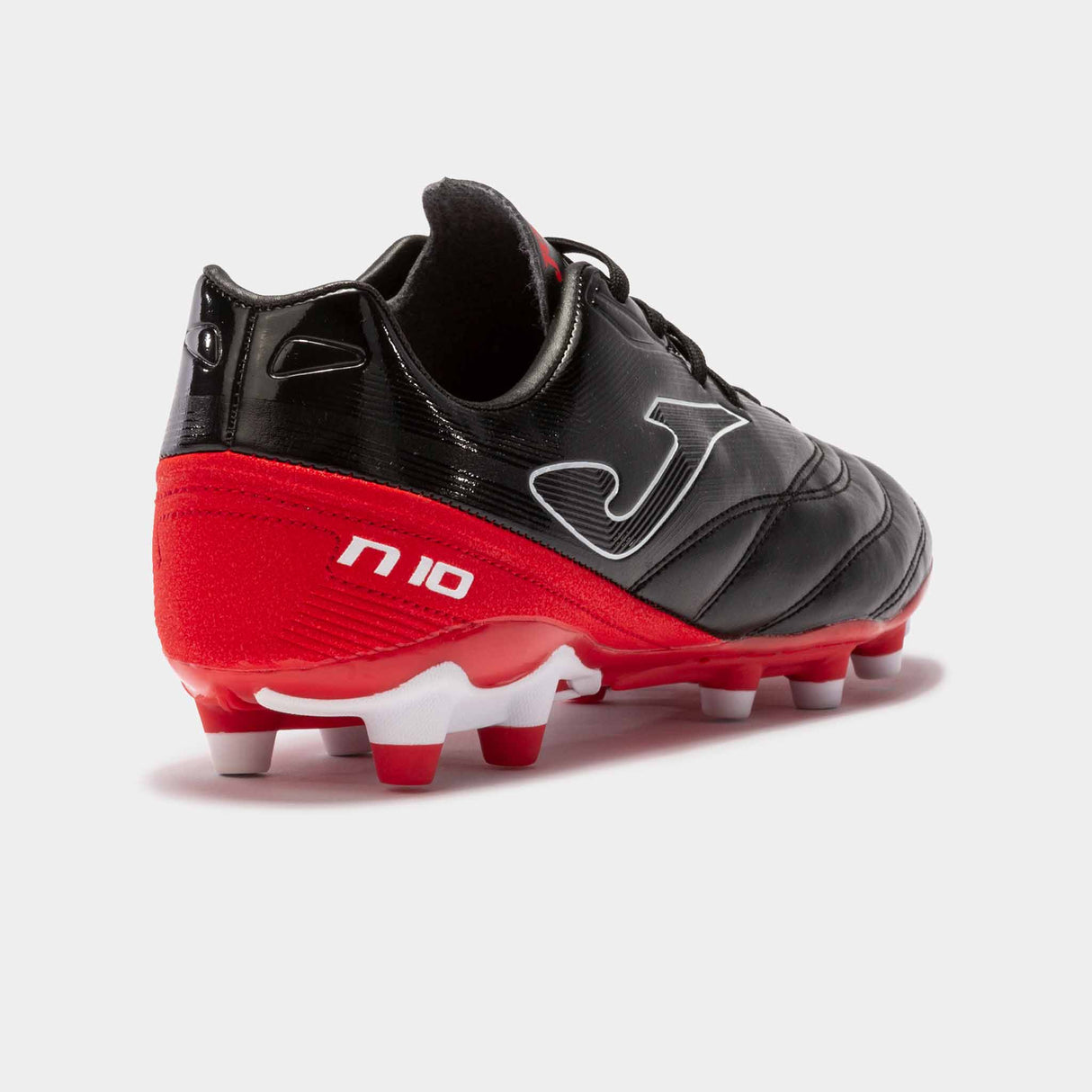 Joma Numero 10 chaussures de soccer à crampons adulte - Noir/Rouge talon