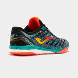 Chaussure de soccer interieur Joma Regate Rebound Futsal - Noir / Turquoise