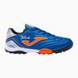 Joma Toledo JR 2204 Turf chaussures de soccer pour gazone artificiel junior - Bleu Royal / Orange
