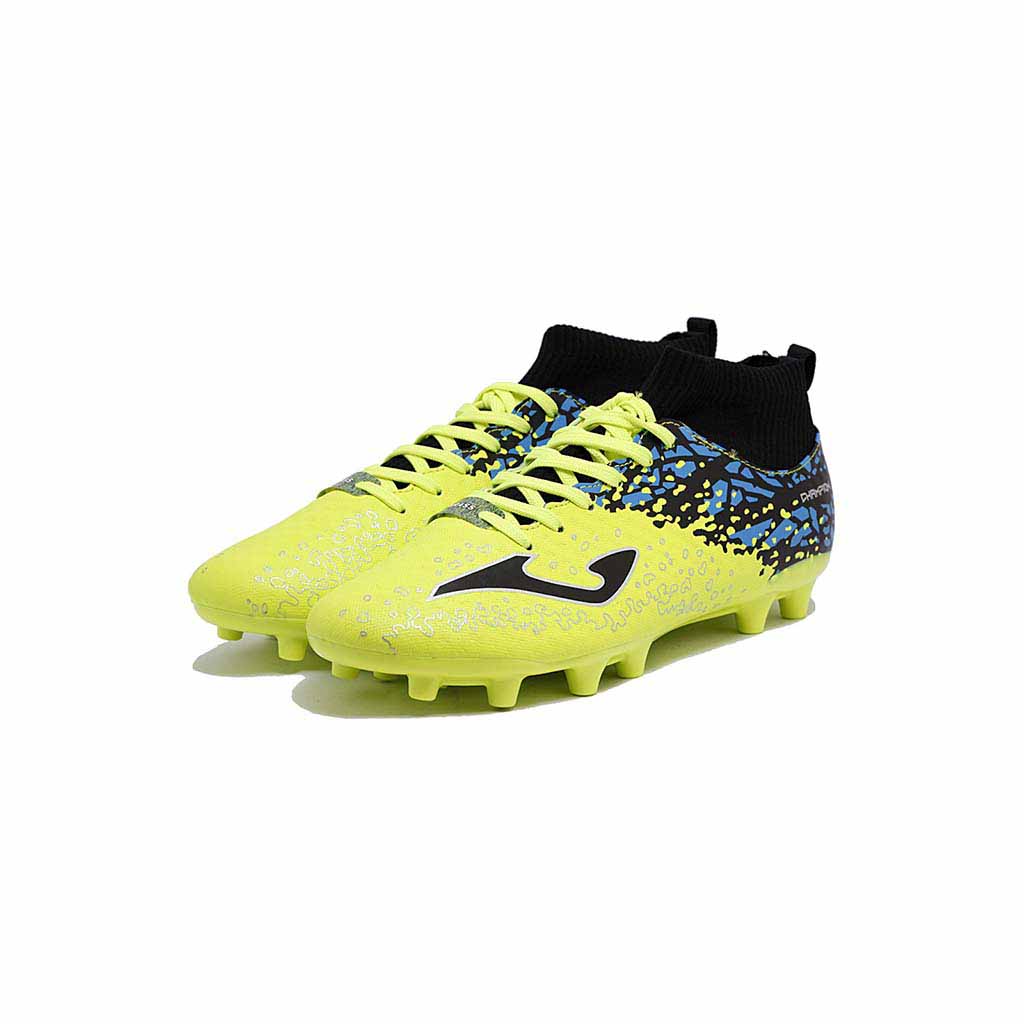 JOMA Champion 711 FG chaussure de soccer fluor noir vue paire lat Soccer Sport Fitness