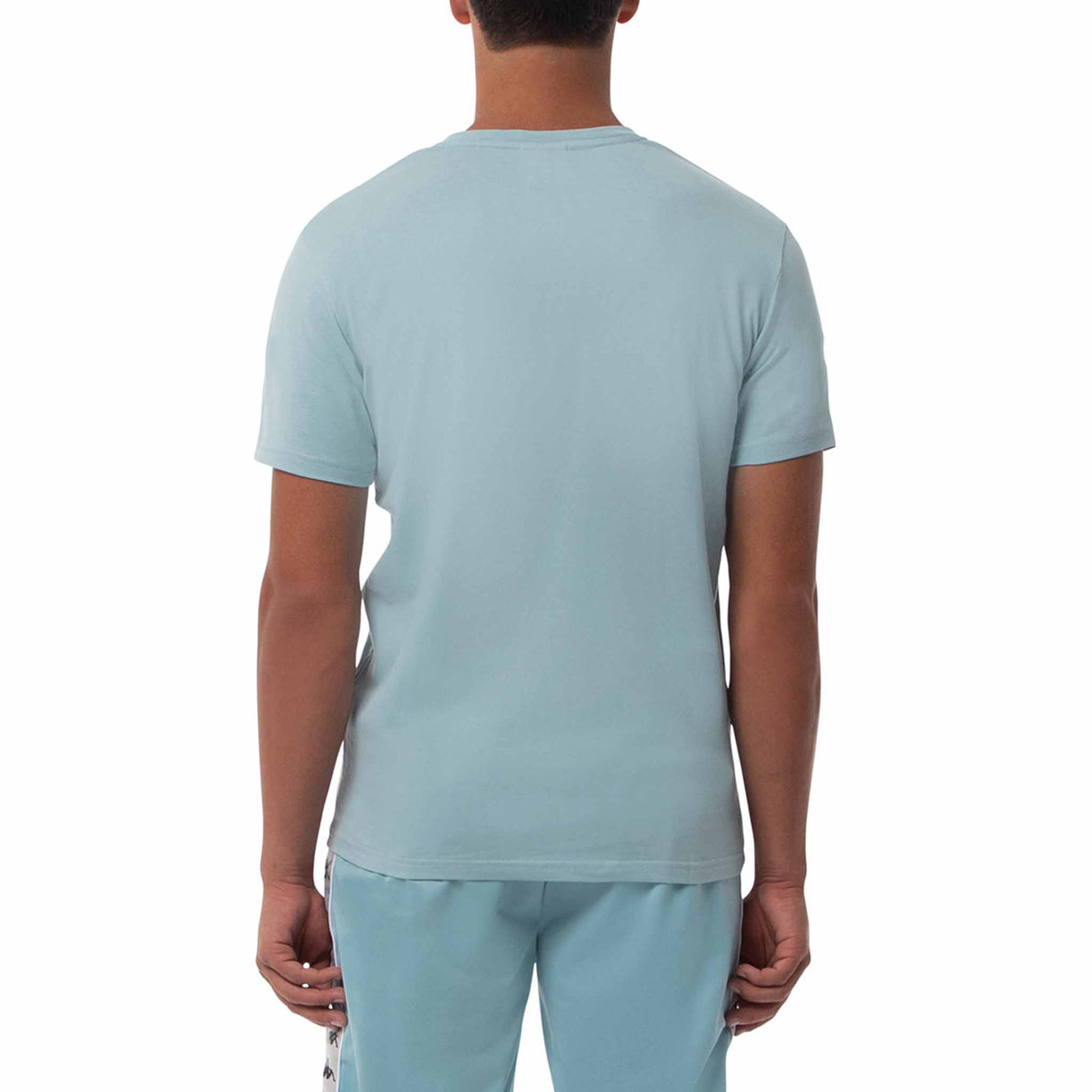 T-shirt Kappa Authentic Capurro slim pour homme Bleu/Blanc vue de dos