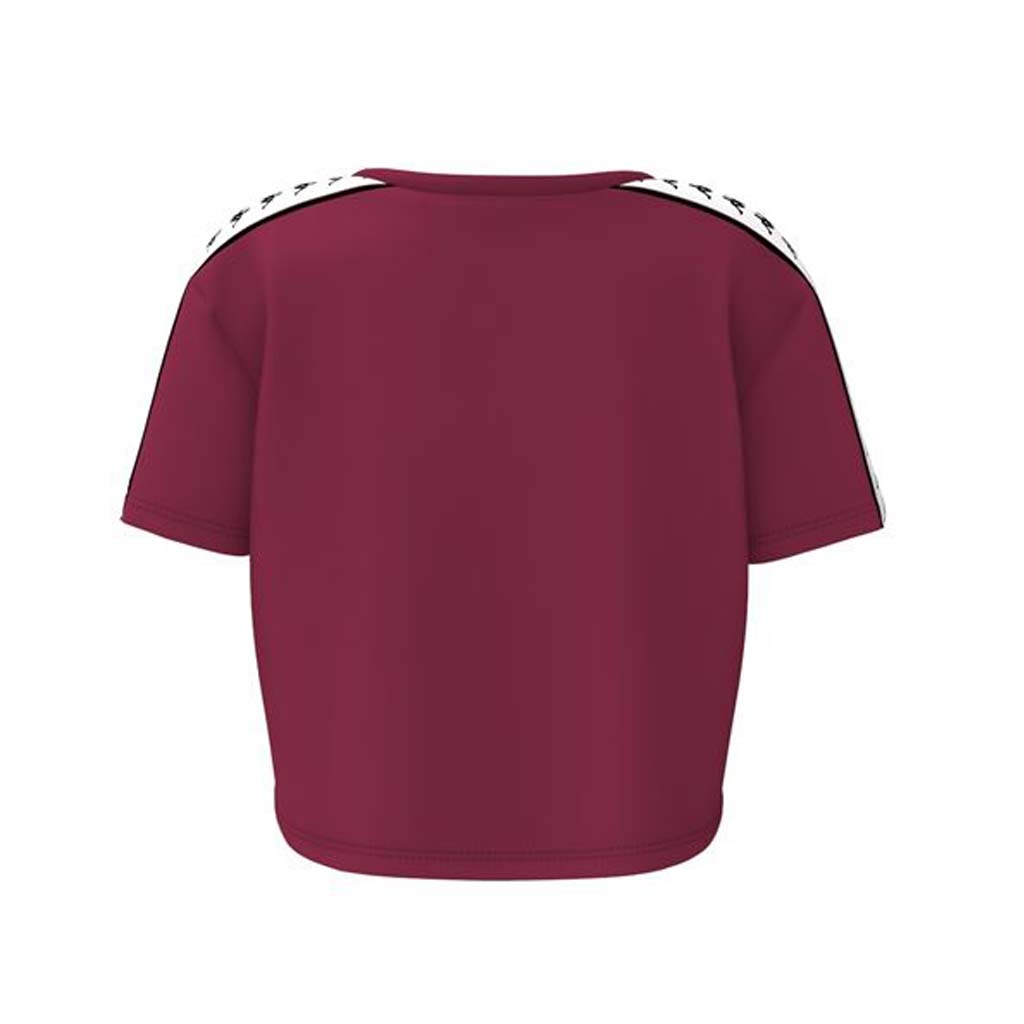 T-shirt Kappa Banda Apua à coupe régulière rouge pour femme