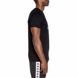 T-shirt Kappa Authentic Estessi Slim pour homme Noir/Blanc vue de côté