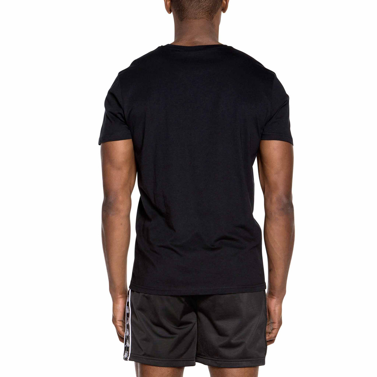 T-shirt Kappa Authentic Estessi Slim pour homme Noir/Rose vue de dos