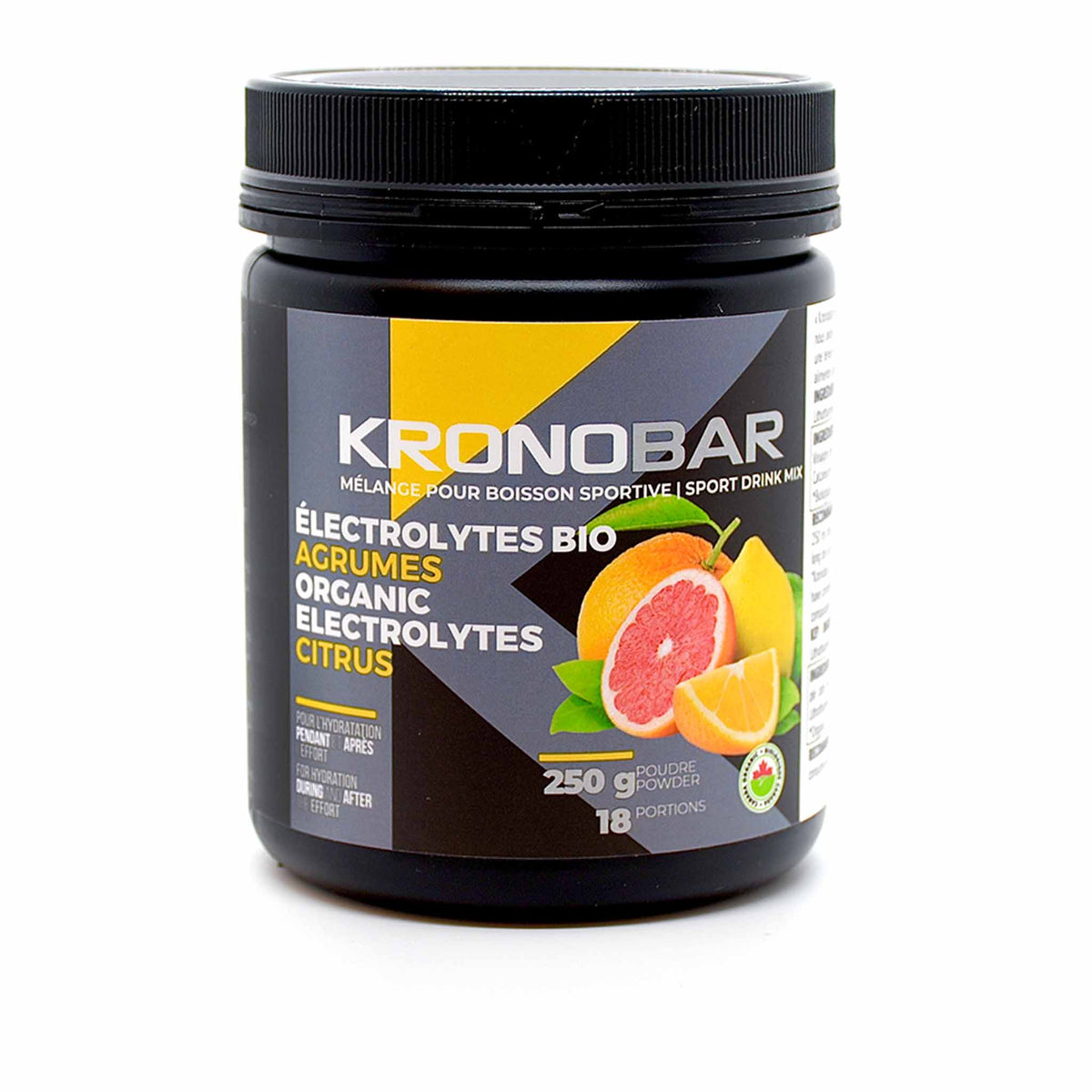 Kronobar Électrolytes Bio mélange pour boisson sportive - Agrumes