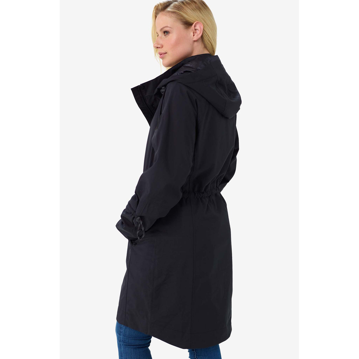 Lole manteau de pluie Piper noir pour femme lateral