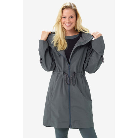 Lole manteau de pluie Piper eucalyptus pour femme face