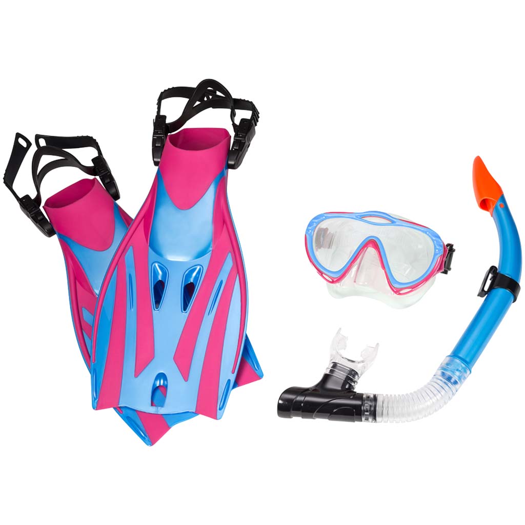 Leader Leader Montego Bay Super Kit ensemble de plongée junior avec masque tuba et palmes