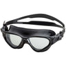 Lunettes de natation et sports nautiques adulte Leader Atlantis clair noir