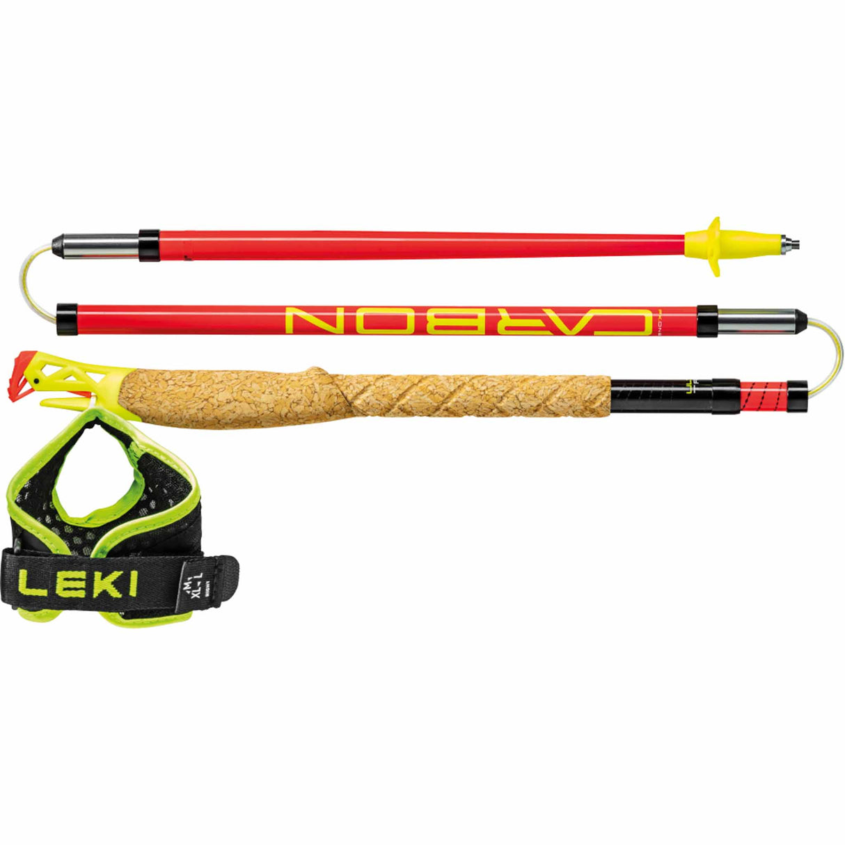 Leki Ultra Trail FX One bâtons de trail running - Rouge / Jaune