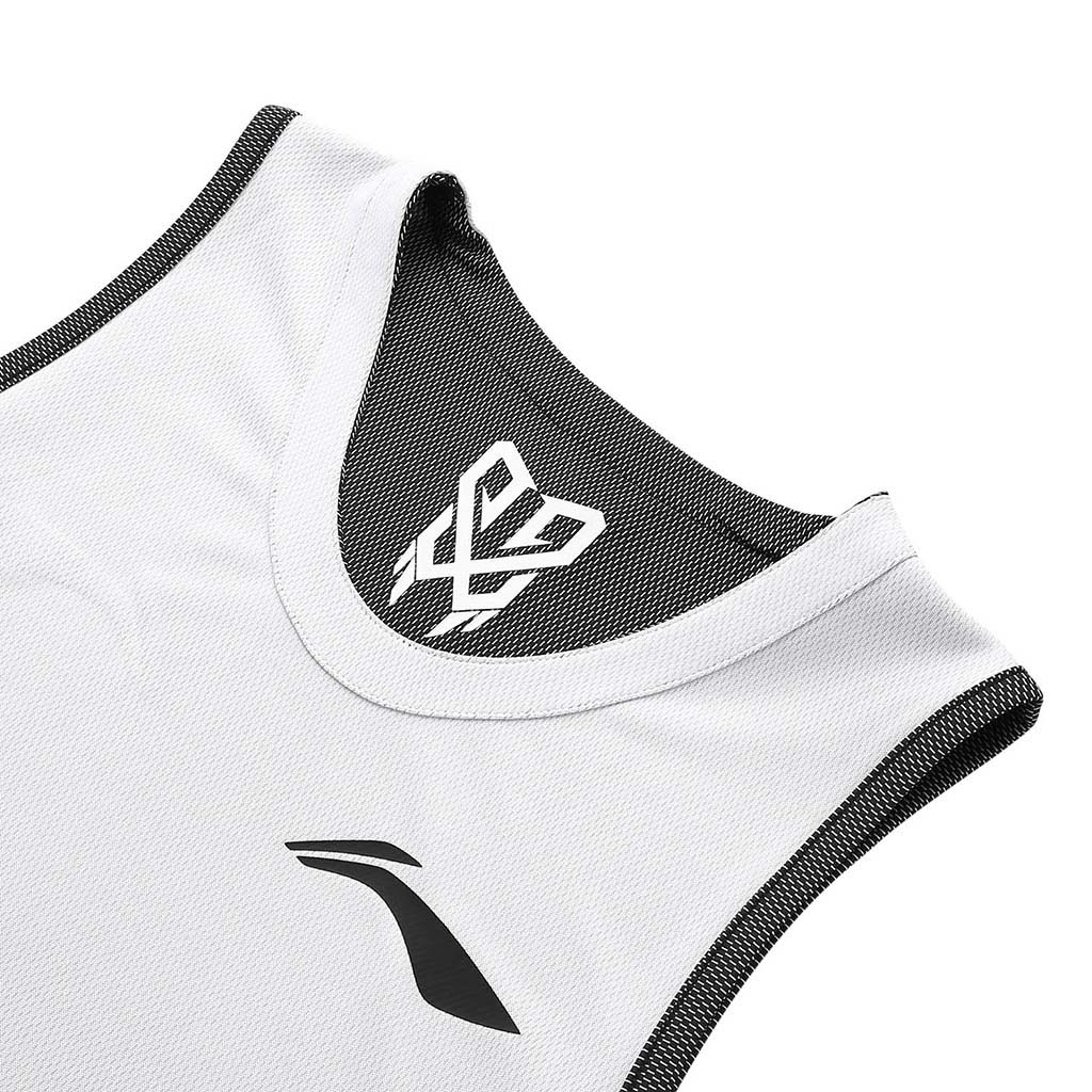 Li-Ning camisole reversible de basketball blanc cu