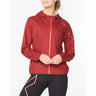2XU Manteau imperméable Light Speed WP Jacket pour femme Cranberry/Cranberry Reflective