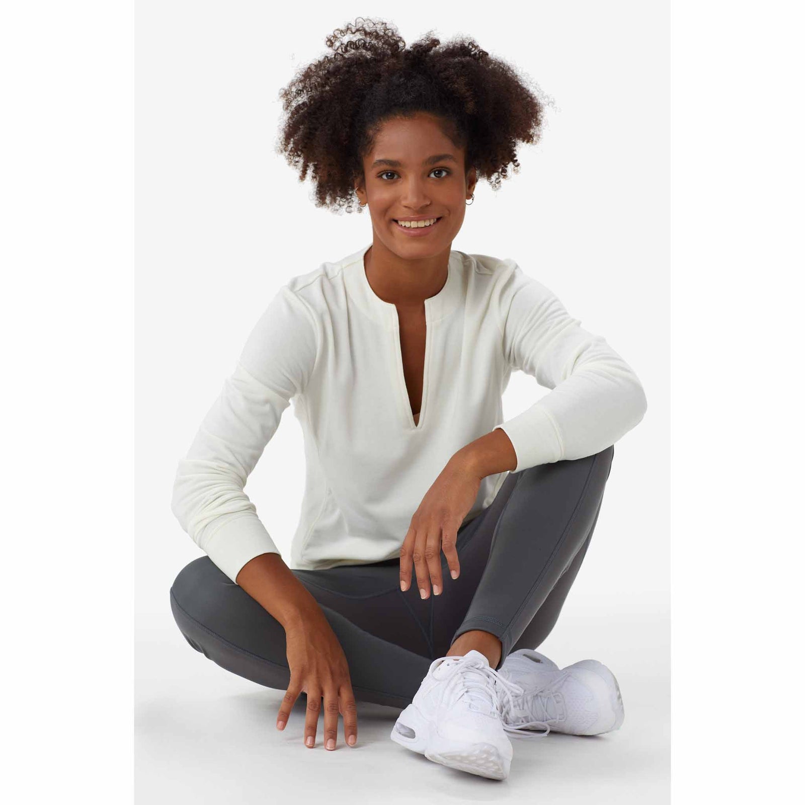 Lolë Lolë sweatshirt Dionne chandail col en V pour femme
