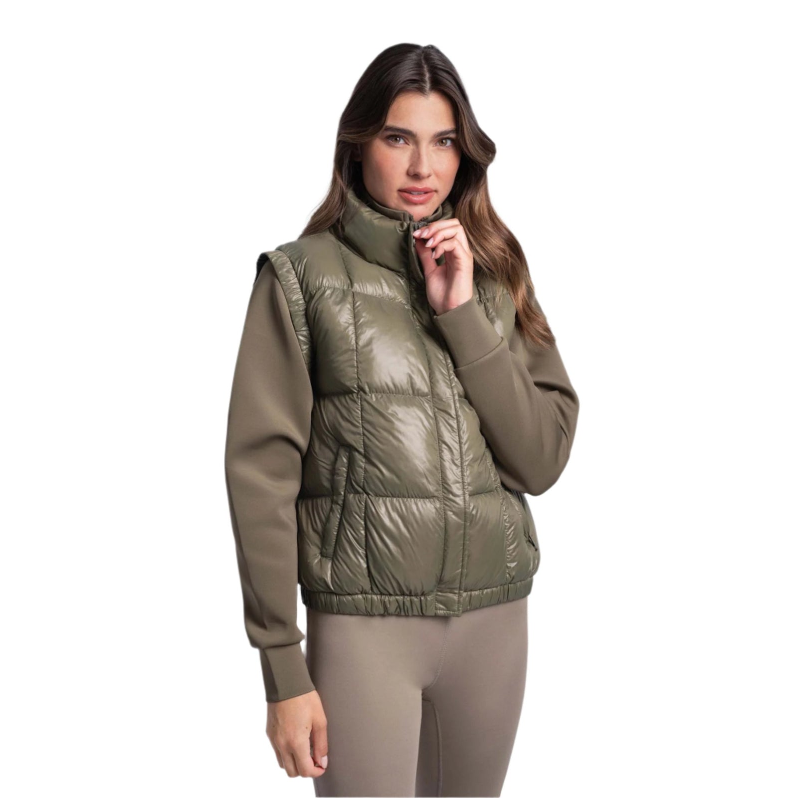 Lolë Lolë veste sans manches compressible en duvet Rose